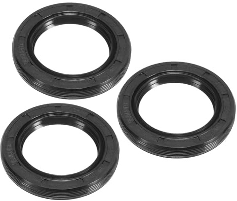 PATIKIL 3 Stück TG4 Radialwellendichtring 35 x 52 x 7mm Wellendichtring Nitrilkautschuk Dichtungen für Lagerwellenölpumpen Motoren, Schwarz