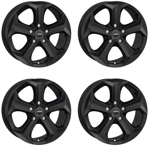 4x AUTEC Felgen Alufelgen XENOS 6.5x16 ET40 5x114,3 Schwarz matt kompatibel mit BYD Dolphin
