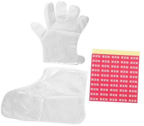 FRCOLOR Fußpeeling-masken für Hausgebrauch Feuchtigkeitsüberzüge für Füße und Hände Tragbar und Komfortabel Anwendung Zufälliger Stil