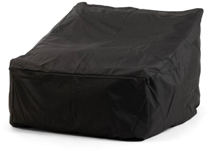 mokebo Schutzhülle für Outdoor Sitzsack rund 'Der Sunnyboy', Cover wetterfest & wasserabweisend, Sonnenschutz und Regenschutz für den Ruhestifter, Sitzhocker oder Fußhocker Hülle