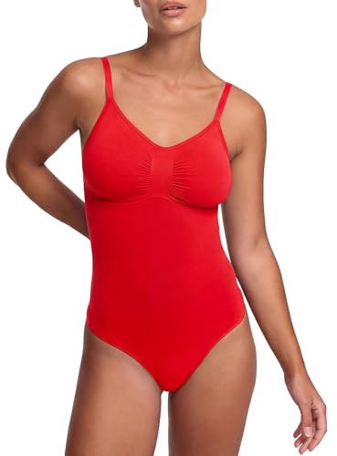 cfab Shapewear Damen Body Bauchweg mit Slip, Sculpting Bodysuit figurformend für Taille und Mitte, verstellbare Träger, glatte Silhouette unter Kleidung, Strong Support, weich atmungsaktiv XS-5XL Slim