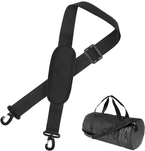 Shoulder Straps for Bags, 63 Inch Replacement Shoulder Strap, Adjustable Shoulder Straps with Thick Padded, Golf BagStraps, Universal Cross Body Bagstrap for Messenger, Laptop Cases, Golf Sports Bags