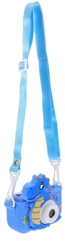 VERDANVERSE Appareil Photo Numérique Jouet Dinosaure pour Garçon Et Filles avec Double Caméra HD Garçon Et Filles Créatif Design Mignon Bleu Prise De Photos Et Vidéos