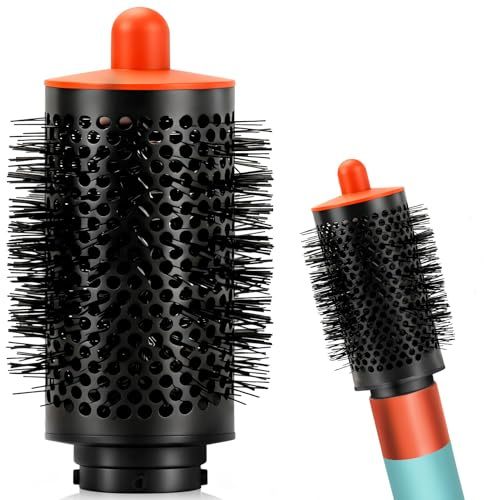 Grande brosse volumisante ronde accessoires pour Dyson Airwrap HS01/05/08 | brosse volumisante améliorée pour cheveux mouchetés, cheveux plats, orange