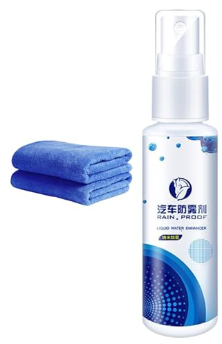 Anti Beschlag Spray Auto Scheibe Anti Beschlag Spray Mit Mikrofaser Tuch | Langanhaltender Regenfester Beschlag Entferner Für Spiegel Fenster Innen Und Außen