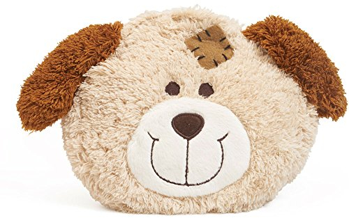 GRÜNSPECHT Mein kleiner Wärmefreund Hund, Kirschkern-Wärmekissen mit waschbarem Bezug für Kinder, wärmendes Kuscheltier bei Bauchschmerzen & Erkältung (172-V1)