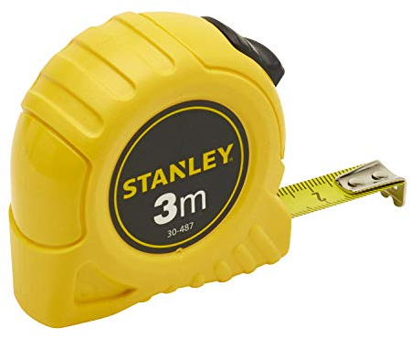 Stanley 1-30-487 Tape Measure, Yellow/Black, 3 m/12.7 mm