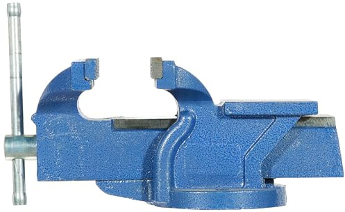 Brüder Mannesmann Schraubstock 150 mm, Parallelschraubstock aus Stahlguss, mit austauschbaren Backen und großem Amboss, für Metallbearbeitung und Werkstatt, ca. 13,9 kg Gewicht | M 712-150