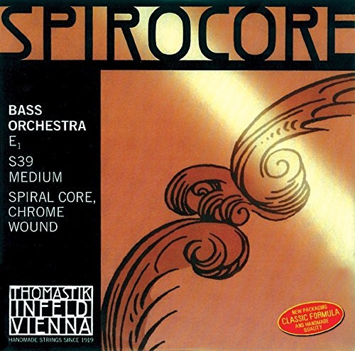 Thomastik Corda per Contrabbasso 4/4 Spirocore - corda Do (basso) nucleo corda a spirale, rivest. cromo, accordo orchestra, leggera