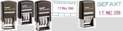 trodat Datumstempel Printy Dater 4750L BEZAHLT, blau/rot