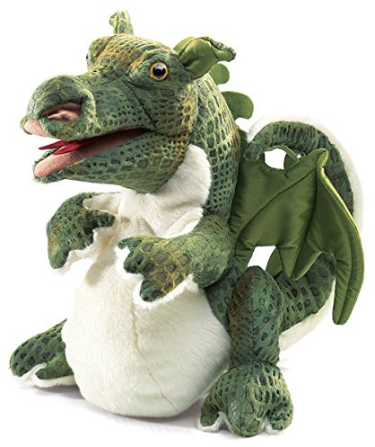 Folkmanis Puppets 2886 - Baby Drachen, grün