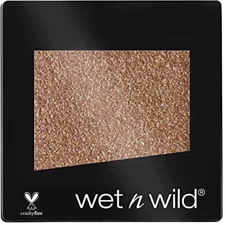 Wet n Wild - Color Icon Eyeshadow Glitter Single - Ombretto Glitter Brillante Singolo Nude - Super Pigmentato, con Formula Idratante e Setosa - Vegan - Nude