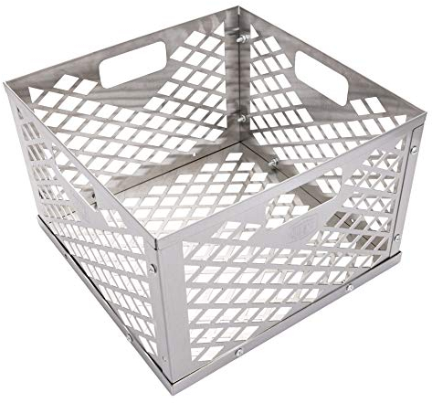 Oklahoma Joe's 5279338P04 Edelstahl Offset Smoker Holzkohle Feuerkorb Silber