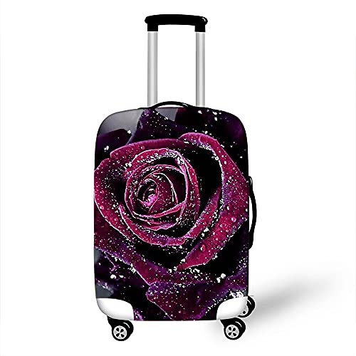Morbuy Elastisch Kofferhülle Kofferschutzhülle Anti-Kratzer Staubdicht Kofferüberzug Luggage Protector Cover Kofferbezug Reisekofferabdeckung (Rose 3,XL)