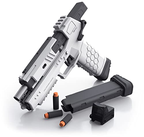 Tovol Zerky Pistole a gommapiuma proiettili morbidi giocattolo con cartucce Magazine Soft Foam Pistole con Dart Scope for Kids Youth Teens