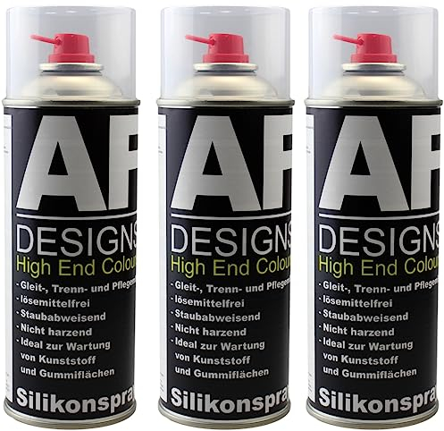 Lubrifiant silicone 3 x 400 ml - Lubrifiant pour plastique et caoutchouc