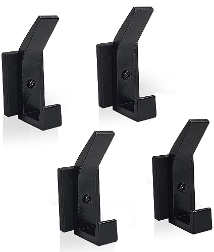 4 Pack Heavy Duty Sturdy Magnetic Hooks, Coat Magnetic Hooks, Rubber Magnet Wall Hooks for Coat Robe Towel Key Hat