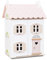 Le Toy Van - H124 - Maison de poupée Rose Heart en Bois certifié FSC, 3 Ans, pour Filles, 2 étages, l 44 x p 36 xh 66 cm, avec Volets, fenêtres et Portes Qui s'ouvrent, Jeu Montessori écologique