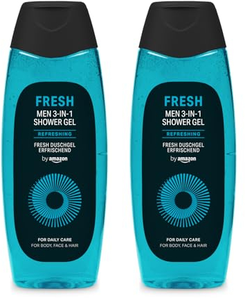 by Amazon Fresh 3in1 Duschgel, für Herren, 2 x 500 ml