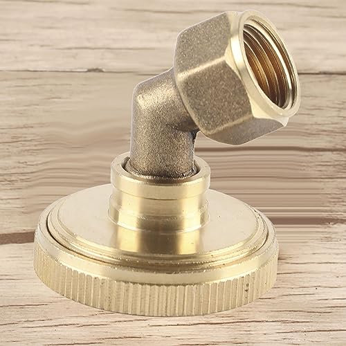 Acouto G1/4 Weiblicher Faden 7 Löcher Nebel Sprühdüse Garten Bewässerung Sprühkopf Pflanzen Blumen Sämlinge, Messingmaterial (7 Fächer Kupfer Ellenbogen)