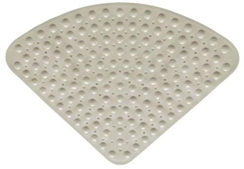 Quadranten-Duschmatte,Duschmatte Ecke,Eckdusche Antirutschmatte,Anti Rutsch Und Abfluss,Mit SaugnäPfen,Weicher Textur,Viertelkreis,Geeignet FüR FäCherföRmige Badezimmer,KüChen,Toiletten Usw