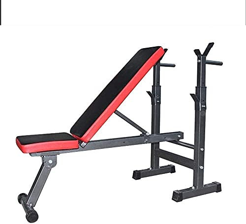 BOSHYUM Fitnessgeräte Home Hantelbank Hantelbank Hantel Langhantel Gewichtheberbett, Verstellbares multifunktionales Bauchmuskelbrett Bett Fitness Hantelhocker Home Sit-ups Fitnessgeräte
