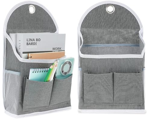 Wall Hanging Organizer Bag with Pockets Fabric Storage Bag Basket Wall Mount Hangable Organizer File Wall Pocket Organizer Fabric Magazine Waterproof Bag for Bathroom, Office, Kitchen, Bedroom