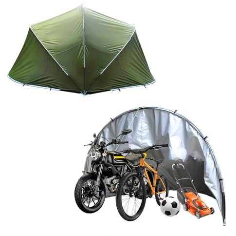 YSMSMZJK Gartenhütte Zusammenklappbar Und Leicht Zu Verstauen Fahrradgarage für Terrassenmöbel,Fahrrad,Motorrad Fahradgaragenzelt Fahrrad Zelt