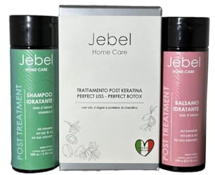 Jebel - kit post trattamento - Prodotti per capelli - Mantenimento Liscio Brasiliano - Balsamo Idratante e Riparatore - Shampoo Idratante e Riparatore - kit professionale