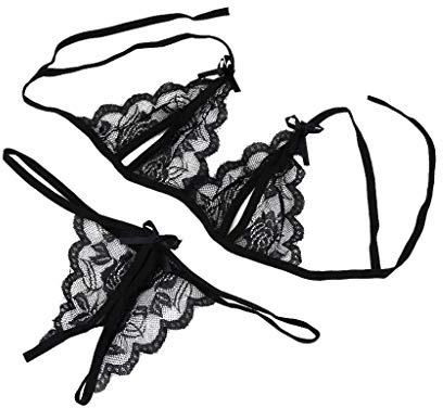 TYUIOP Lingerie Bra and Knickers Set Lingerie Sets for Women UK lace lace Babydoll red Bra Satin Nightdress for Women Push up Sexy Sets Plus Size 18 20 Sexy