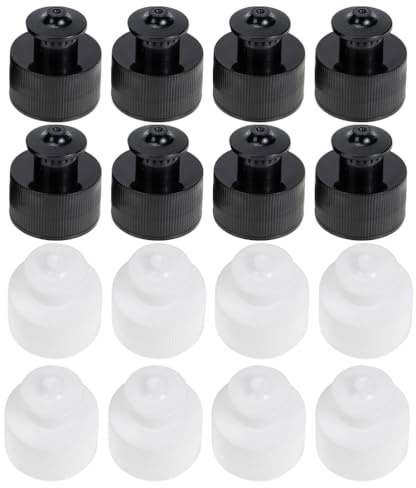 Toddmomy Reusable Water Bottle Caps 28Mm Push Pull Replacement Caps Sports Bottle Lid Tops Leakproof Hand Pull Covers Portable Water Accessories for Outdoor Hydration 20 Pack