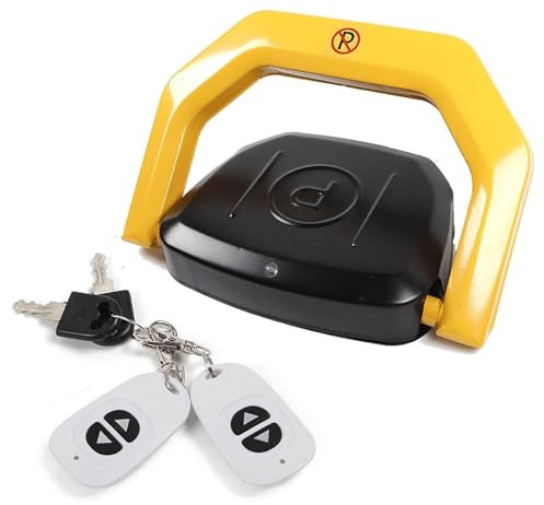 HAVVMK Carport automatic folding space compartment guardrail safety, automatic parking gate 2 remote controls, parking space lock