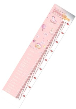 Tapis de mesure pliable pour la hauteur de bébé Motif dessin animé Règle bruyère pour un suivi facile et précis de la croissance Tapis de mesure pour nourrissons