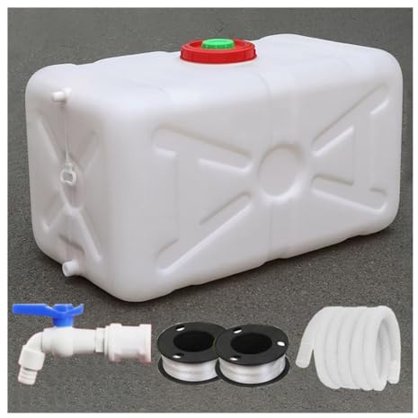 Tanque de Almacenamiento de Agua portátil de 4/6,6/7,9/13/21/29/42/52,8 galones con Grifo for Camping, emergencias, hogar(25L/6.6Gal)