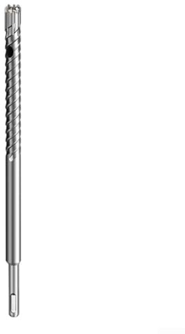 Punta da trapano con otto lame per la massima efficienza, per trapanare efficacemente il cemento armato (12 x 303 mm)