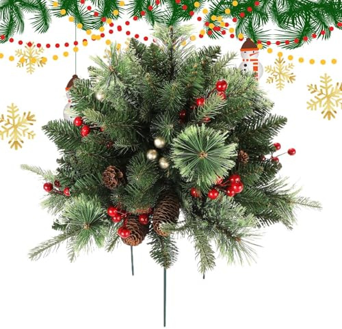 Bacchette da giardino, albero di Natale artificiale, stabili per la decorazione del giardino, sentiero primaverile giardino terrazza cortile