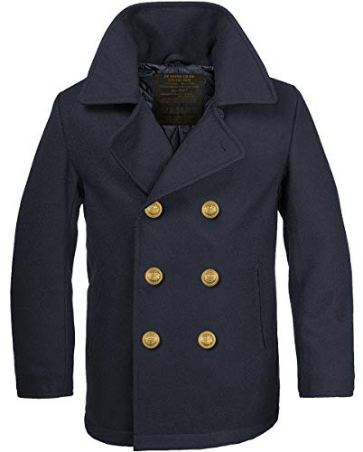 Mil-Tec - Veste Caban BW Marine Laine Avec Boutons Dorés Mil-Tec 3XL