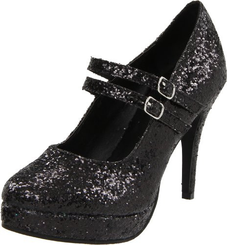 Ellie Shoes dam 421-Jane-G Maryjane pump svart storlek: 5 UK