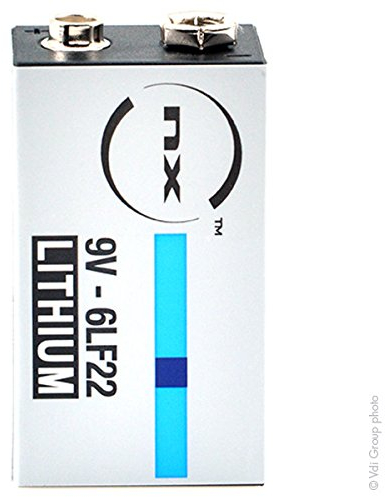 NX NXBaterías ElectromedicinaLitio dióxido de Manganeso9V1,2AhCompatible con: 6LF22 ; 9V ; BATLI10 ; RF22 ; U9VL ; PP3 ; AM6 ; 6135-14-5885812 ; 6135-14-3635842 ; 6135143635842 ; 6135145885812