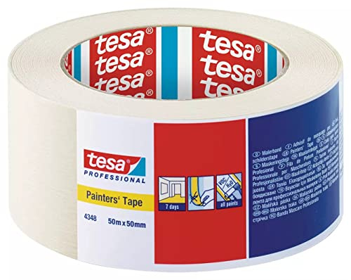 Kreppband tesa 50mm x 50m - 36 Rollen Abdeckband Malerkrepp Krepp Abklebeband