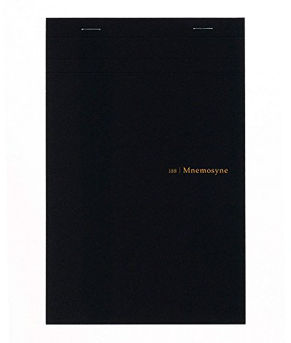 Maruman MNEMOSYNE Notepad 8.35 x 5.83 Inches (A5), 5mm-squared, 70 Sheets (N188A)
