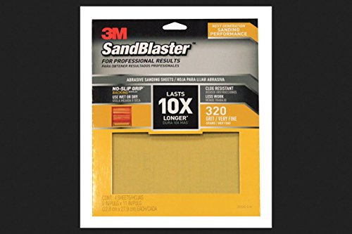 Papel de lija 9 x 11 320 G 4pk