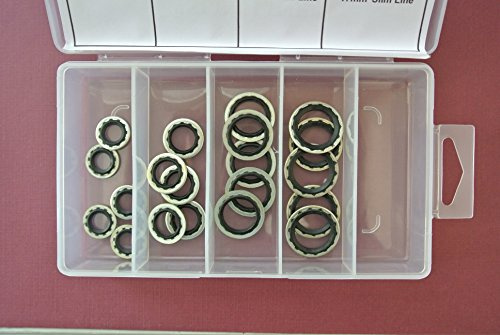 PartsTwins 20 pc Slim Line Sealing Washer Assortment Kit