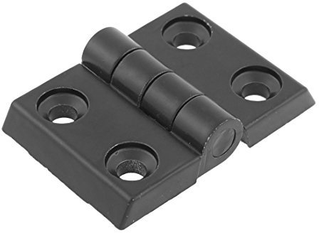Aexit 45mmx40mm 2 feuilles roulement porte en aluminium Charnières noir Matériel 867O574
