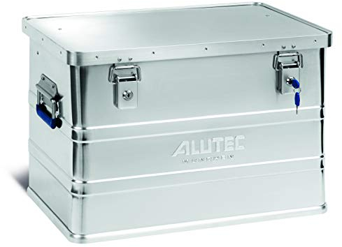 ALUTEC MÜNCHEN Aluminiumbox Classic 68 (Inhalt 68 ltr., Innenmaße (LxBxH) 550 X 350 X 355 mm/Außenmaße (LxBxH) 575 X 385 X 375 mm, Aufbewahrungsbox, Alubox) 11068