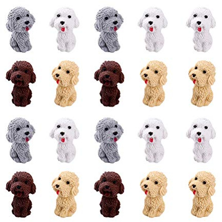 NUOBESTY Teddy Hund Radiergummi Tier Radiergummis für Kinder Schulmaterial 20Pcs