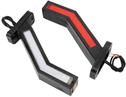Tbest Luz de marcador lateral LED, luz de marcador lateral LED universal, lámreemplazo para de liquidación de contorno 12 / 24V reemplazo para camión de remolque de barco de autobús SUV