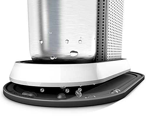 nobellgo Silikon Anti-Rutsch Abtropfmatte, Untersetzer kompatibel mit SodaStream Duo, Unterlage, Auffangschale, Abtropfschale (kompatibel mit SodaStream Duo, Schwarz)