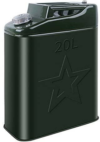 ZWLI Latas de Gasolina Metal 10L,20L Lata de Combustible Espesada portátil con Pico para Transportar Gasolina y Diesel Lata aprobada por la Onu para Motocicletas y automóviles