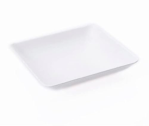 50 Canape Square Bowls, Bagasse Small Serving Bowls, Mini Dessert Dish, Eco-Friendly Disposable Canape Bowls, 65mm (Square Bowls)